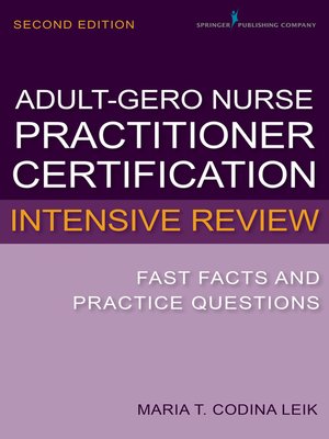 cover image of Adult-Gerontology Nurse Practitioner Certification Intensive Review